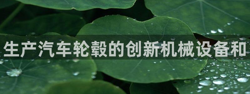 金年会体育平台是真的吗知乎：生产汽车轮毂的创新机械设备和