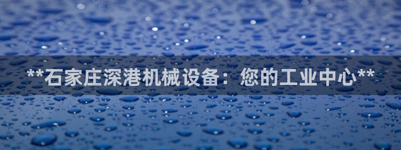 金年会官方网站登录网址是什么：**石家庄深港机械设备：您的工业中心**